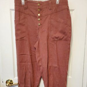 Knox Rose Terracotta High Waist Casual Pants
